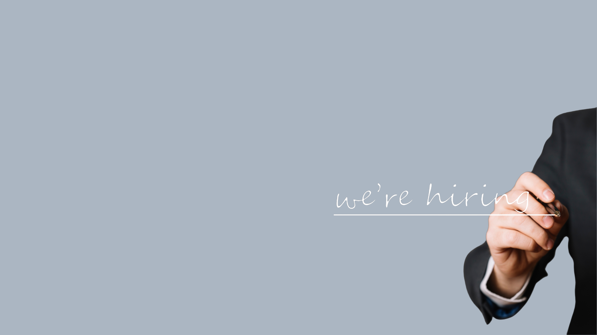 We're Hiring